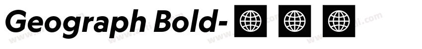 Geograph Bold字体转换
